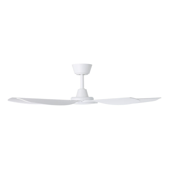 Side View Eglo Miami 48 DC Ceiling Fan White  20796301 - The Blue Space