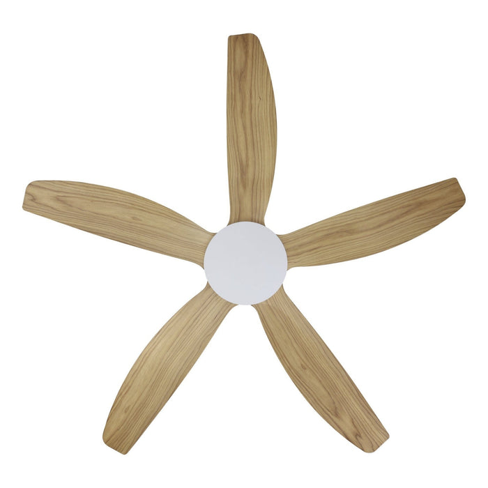 Blades Eglo Miami 52 DC Ceiling Fan White /Blackbutt 20796416 - The Blue Space