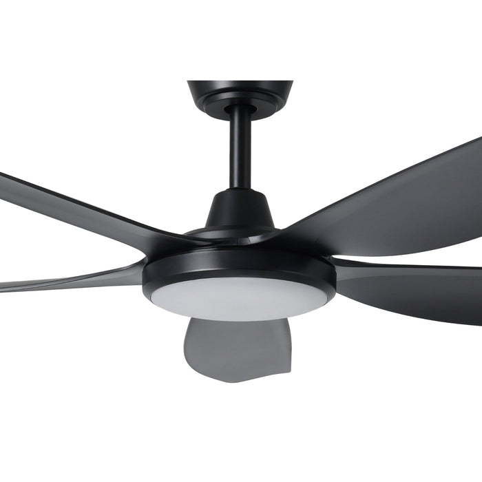 Details Eglo Miami 52 DC Ceiling Fan with LED Light Black 20796702 - The Blue Space
