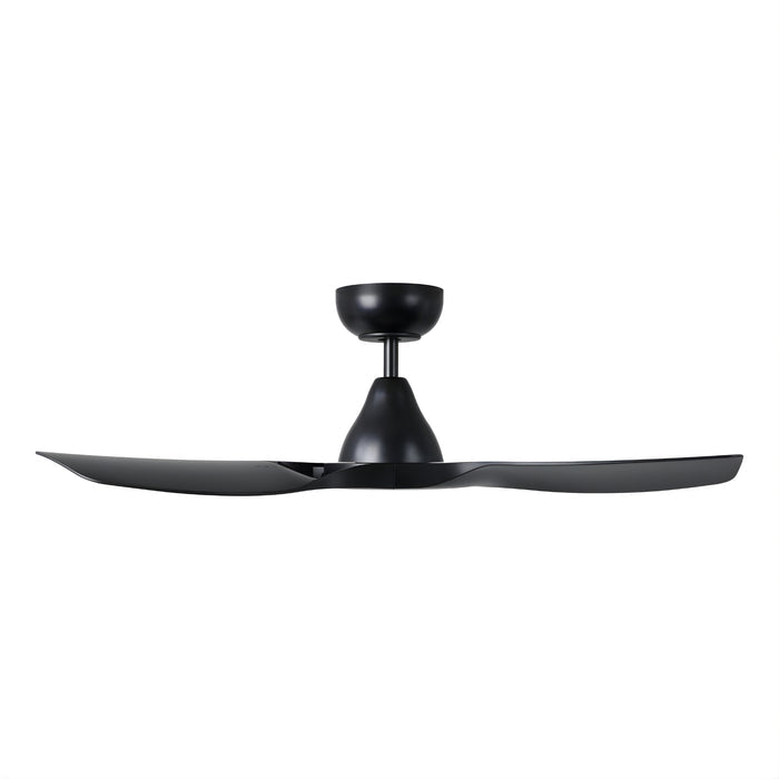Side View Eglo Surf 40 DC Ceiling Fan Black  20789202 - The Blue Space