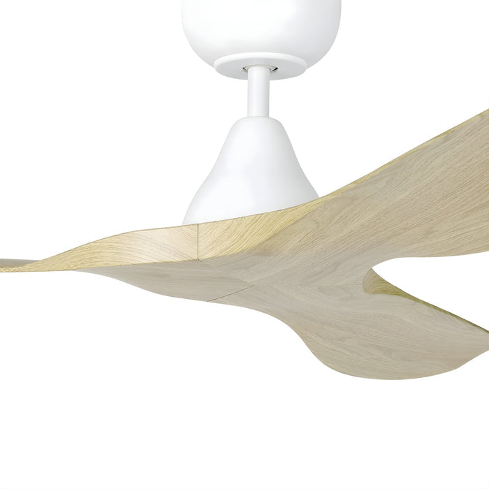 Details Eglo Surf 40 DC Ceiling Fan Oak/White    20789216 - The Blue Space