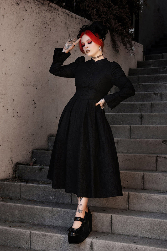 dark cottagecore  victorian goth dress