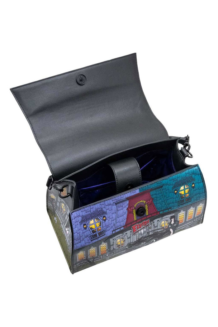 haunted house shaped handbag