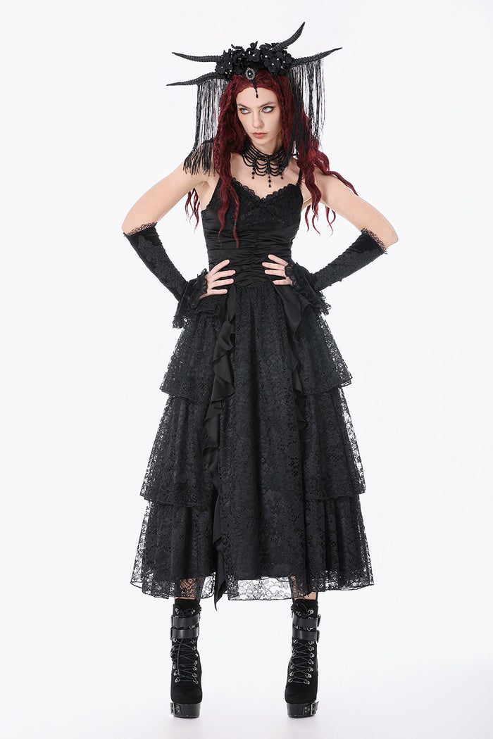 layered lace dress