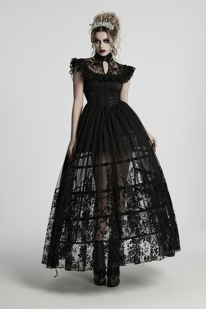 cut-out gothic gown by punk rave