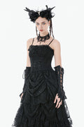 womens lace black mini dress
