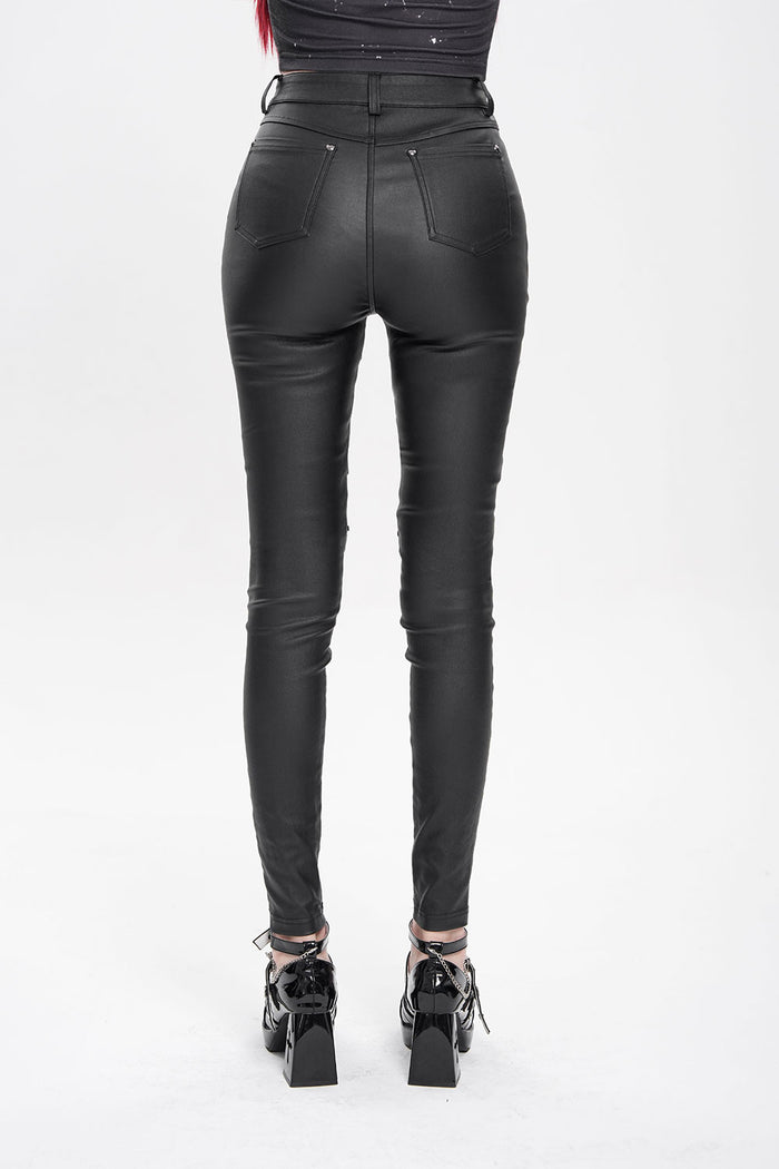 Goth womens fitted pants from Devil Fashion