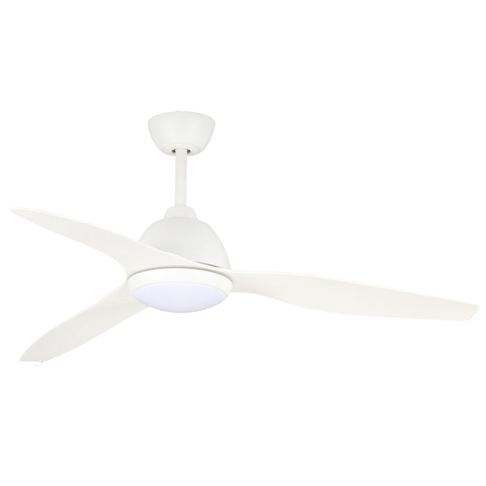 Fanco Breeze 52'' (132cm) AC Ceiling Fan with LED Light - White F0101/101B - The Blue Space