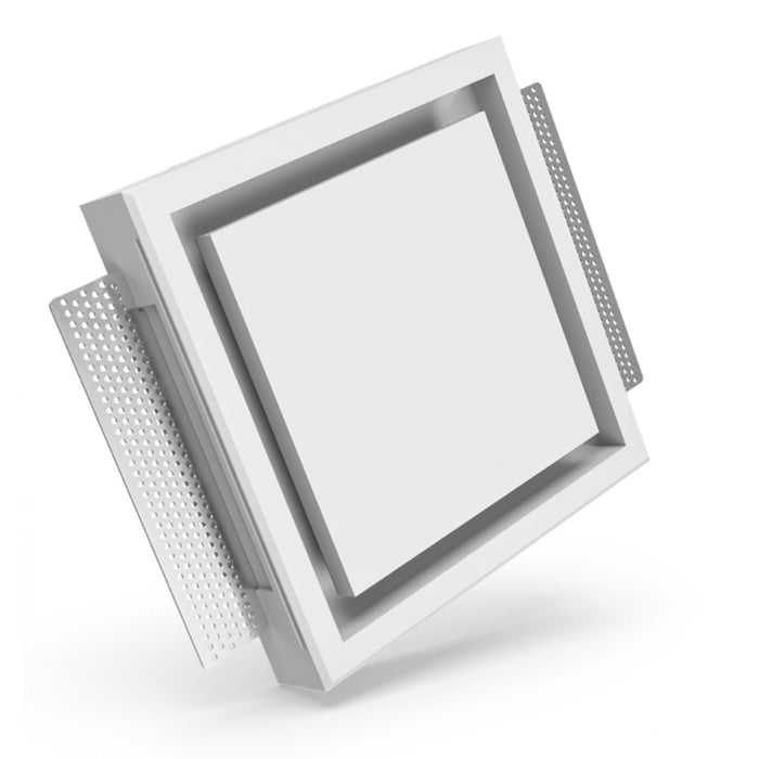 Fanco Designer 125mm Square Bathroom Ventilation Kit White EKEVSQTT125 - The Blue Space