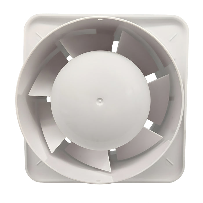 Details Fanco Dynamic 100mm Duct Square Exhaust Fan Matte White W-EMVUDY11-MWH - The Blue Space
