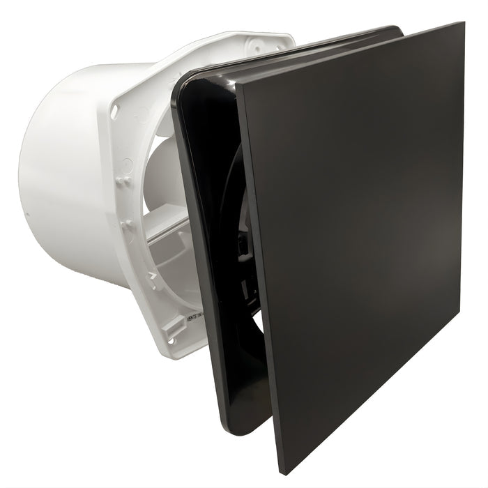 Connection Fanco Dynamic 150mm Duct Square Exhaust Fan Matte Black W-EMVUDY13-MBL - The Blue Space