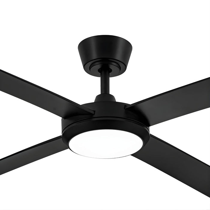Details Fanco Eco Silent Pro 52'' (132cm) DC Ceiling Fan with LED Light Black  F1121/202C - The Blue Space