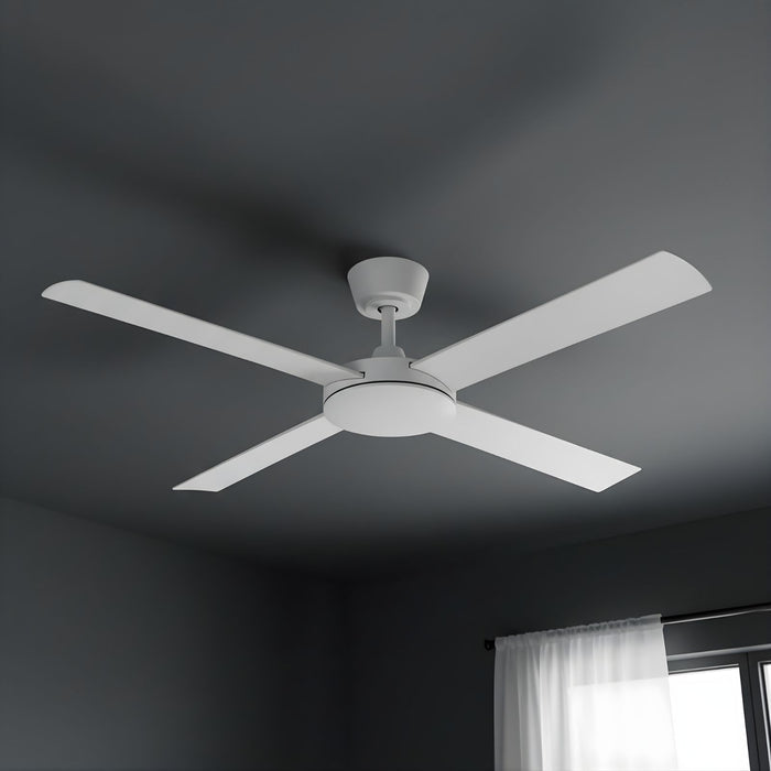 Close Up Fanco Eco Silent Pro 56'' (142cm) DC Ceiling Fan White F1140/101C - The Blue Space