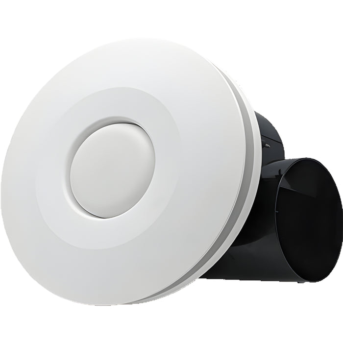Fanco Hybrid 250 Round Exhaust Fan with LED White  W-ECVUHBM10-RWL - The Blue Space