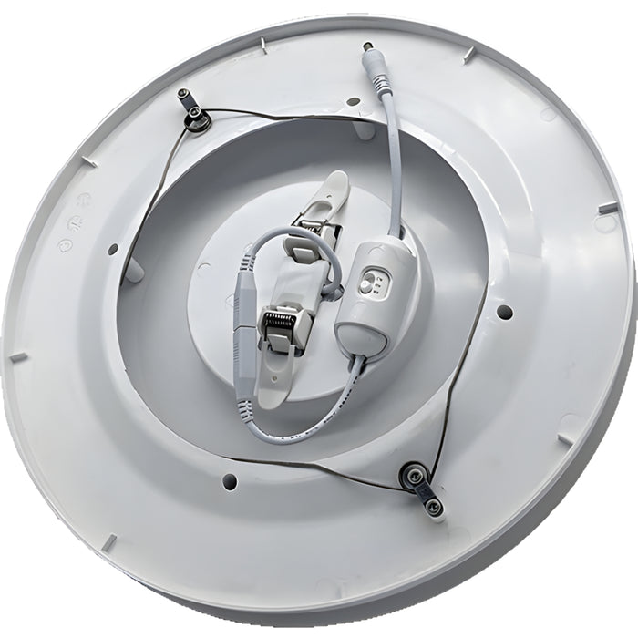 Inside Fanco Hybrid 250 Round Exhaust Fan with LED White  W-ECVUHBM10-RWL - The Blue Space