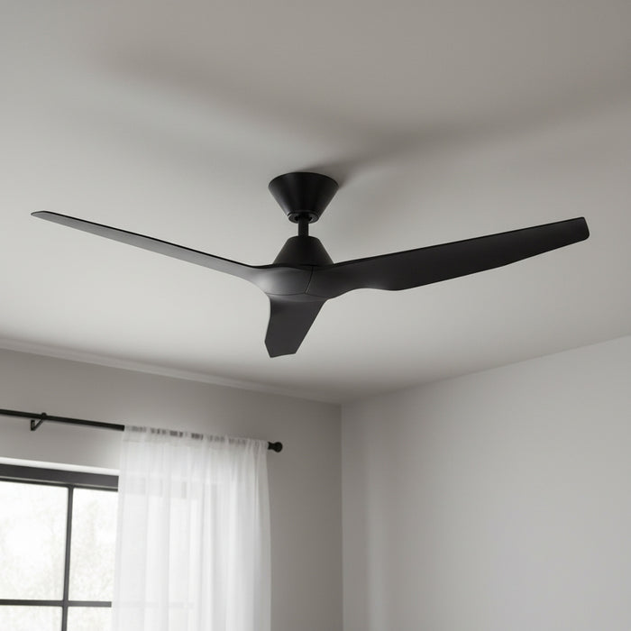 Close Up Fanco Infinity-iD v3 48'' (122cm) DC Ceiling Fan Black F8000/202C - The Blue Space