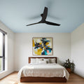 Bedroom Fanco Infinity-iD v3 54'' (137cm) DC Ceiling Fan Black  F8030/202C - The Blue Space