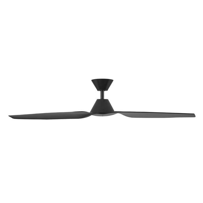 Side View Fanco Infinity-iD v3 54'' (137cm) DC Ceiling Fan Black  F8030/202C - The Blue Space