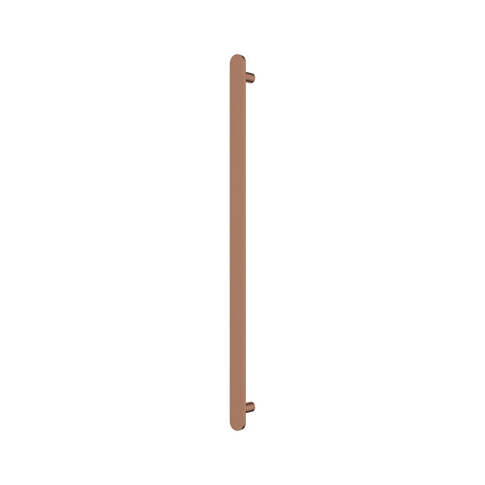 Fienza Empire Slim Vertical Heated Towel Rail 60 x 900mm Brushed Copper 889900CO - The Blue Space