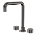 Fienza Kaya Round Taps Squareline Hob Outlet Set Gun Metal 338106GM-LF - The Blue Space