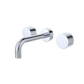 Fienza Kaya Round Taps Wall Basin /Bath 130mm Outlet Set Chrome 338102-130-LF - The Blue Space