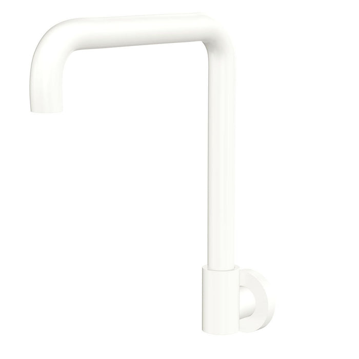 Fienza Kaya Squareline Wall Swivel Outlet Matte White 228122MW-LF - The Blue Space