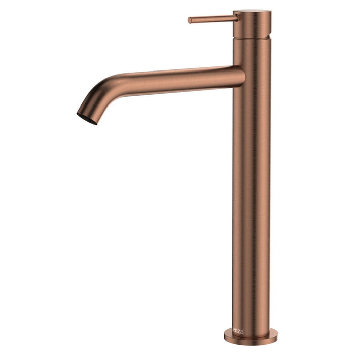 Fienza Kaya Tall Basin Mixer Brushed Copper 228107CO-LF - The Blue Space