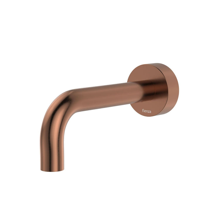 Fienza Kaya Wall Basin/Bath 130mm Outlet Round Plate Brushed Copper 228121CO-LF - The Blue Space