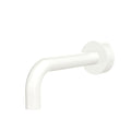 Fienza Kaya Wall Basin/Bath 130mm Outlet Round Plate Matte White 228121MW-LF - The Blue Space