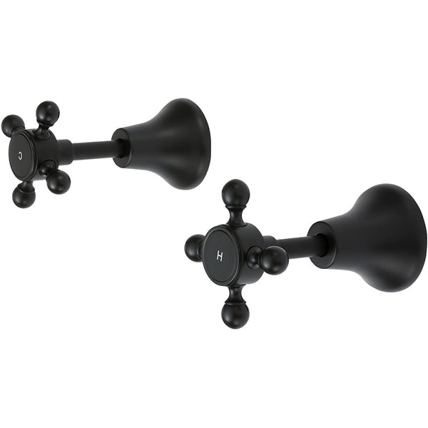 Fienza Lillian Wall Top Assemblies - Matte Black - The Blue Space