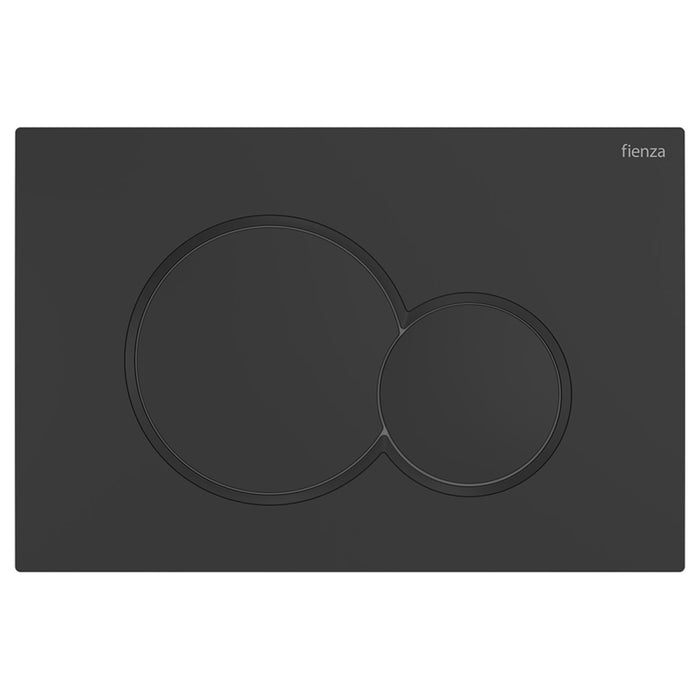 Fienza Sigma Round Button Flush Plate - Matte Black SIG41-MB - The Blue Space