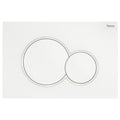 Fienza Sigma Round Button Flush Plate - Matte White SIG41-MW - The Blue Space