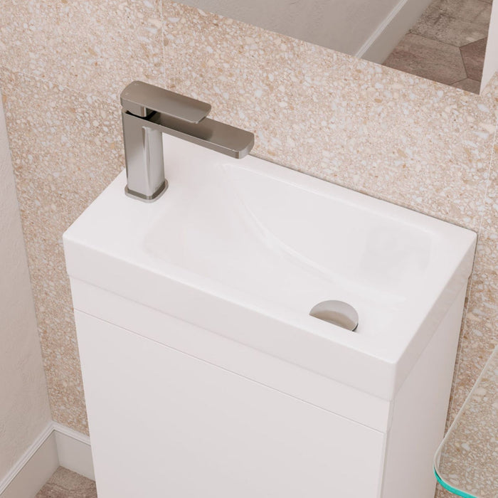 Lifestyle 1 Fienza Tono Basin Mixer Brushed Nickel 233103BN-LF - The Blue Space