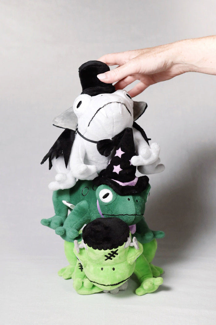 frog stuffed animals by lady moon co
