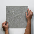 Single with Hand Frankie Light Grey Matte Porcelain Tile P3 300 x 300mm FRAPEM1 - The Blue Space