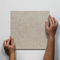 Single with Hand Frankie Vanilla Matte Porcelain Tile P3 300 x 300mm FRAWHM1 - The Blue Space