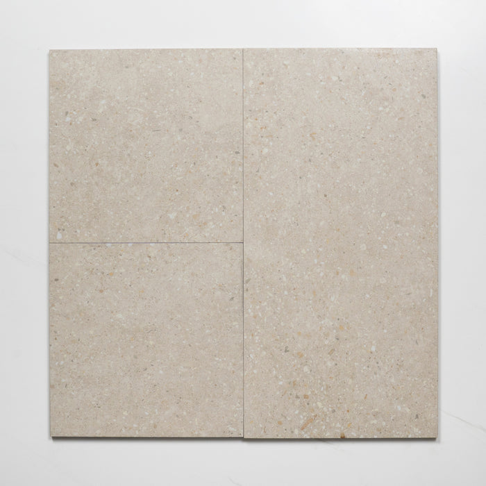 Pattern Frankie Vanilla Matte Porcelain Tile P3 300 x 300mm FRAWHM1 - The Blue Space