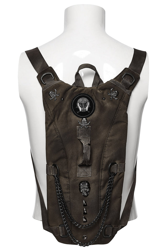 brown post apocalyptic backpack