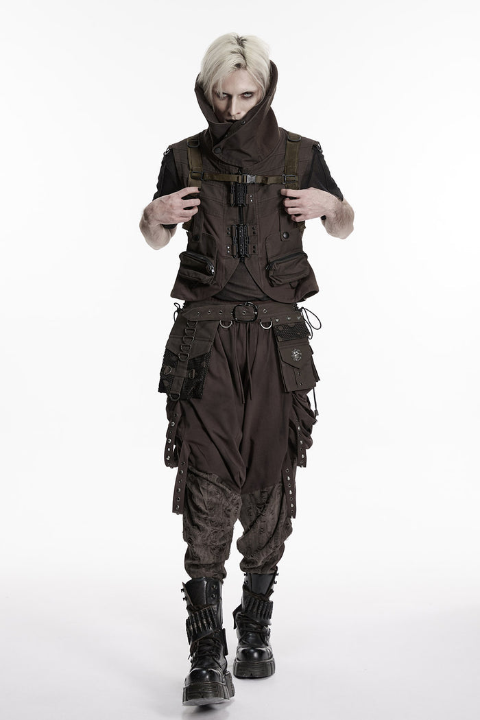 grunge goth brown post apocalyptic backpack