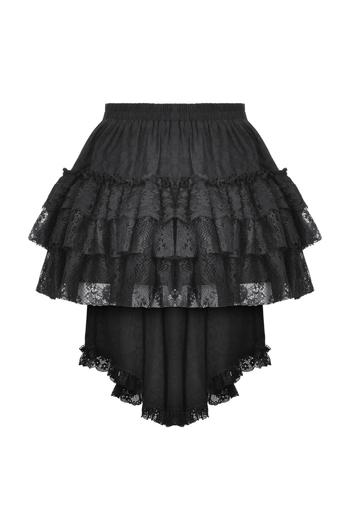 Dark in Love womens goth ruffled skirt