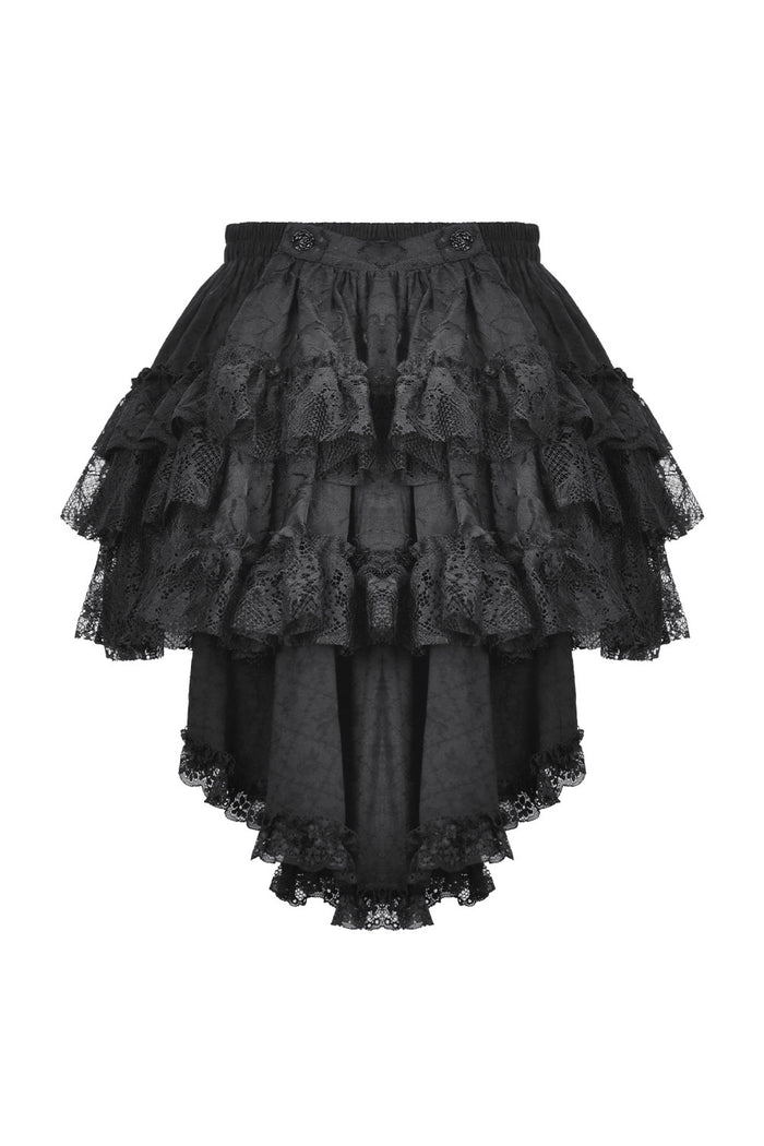 Womens puffy lace layered skirt shorts