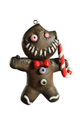 zombie gingerbread man zombie ornament