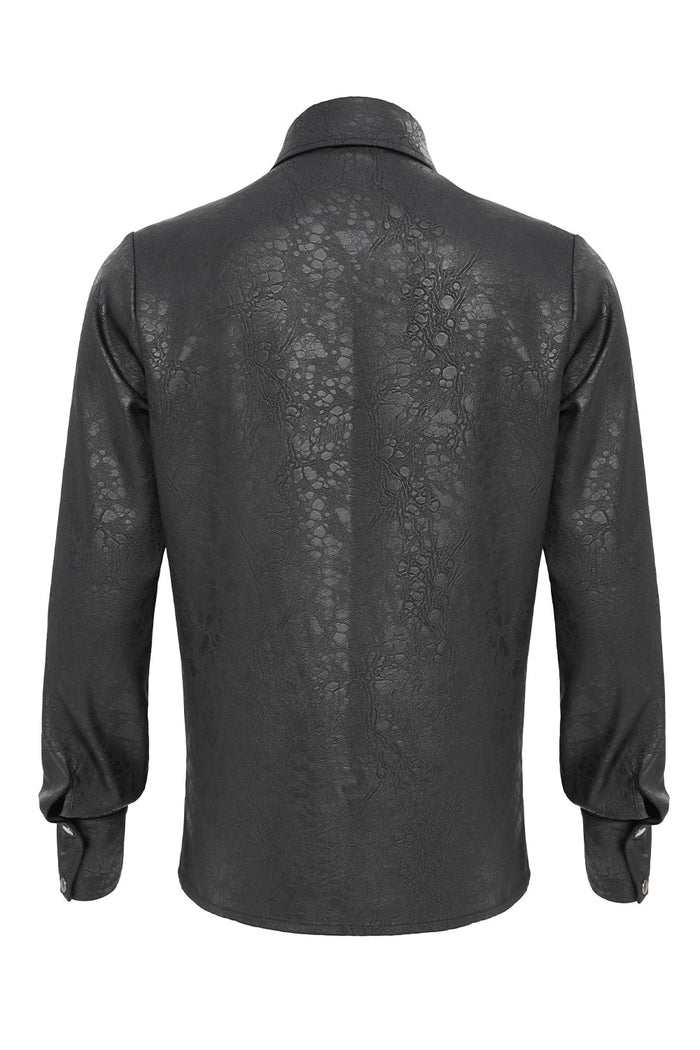 Devils Fashion mens black button down