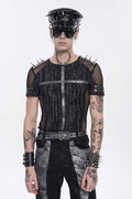 Devil Fashion mens punk shirt with spikes