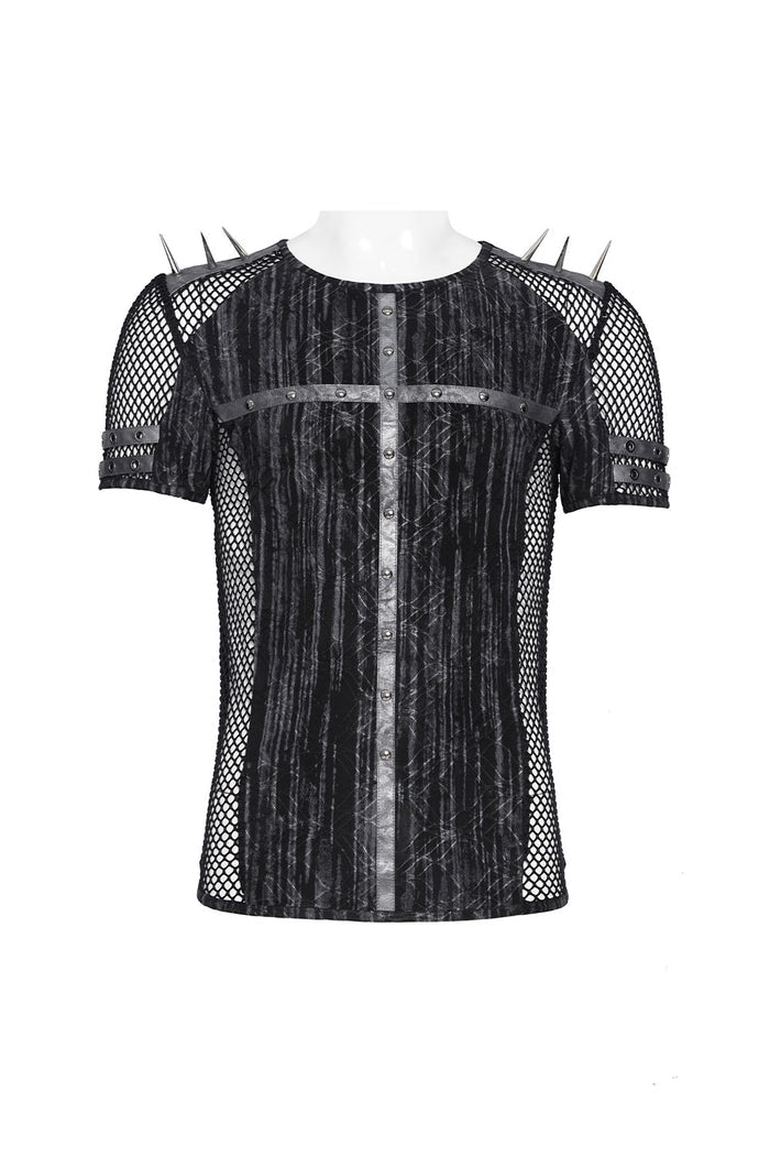 Punk top with removable spike