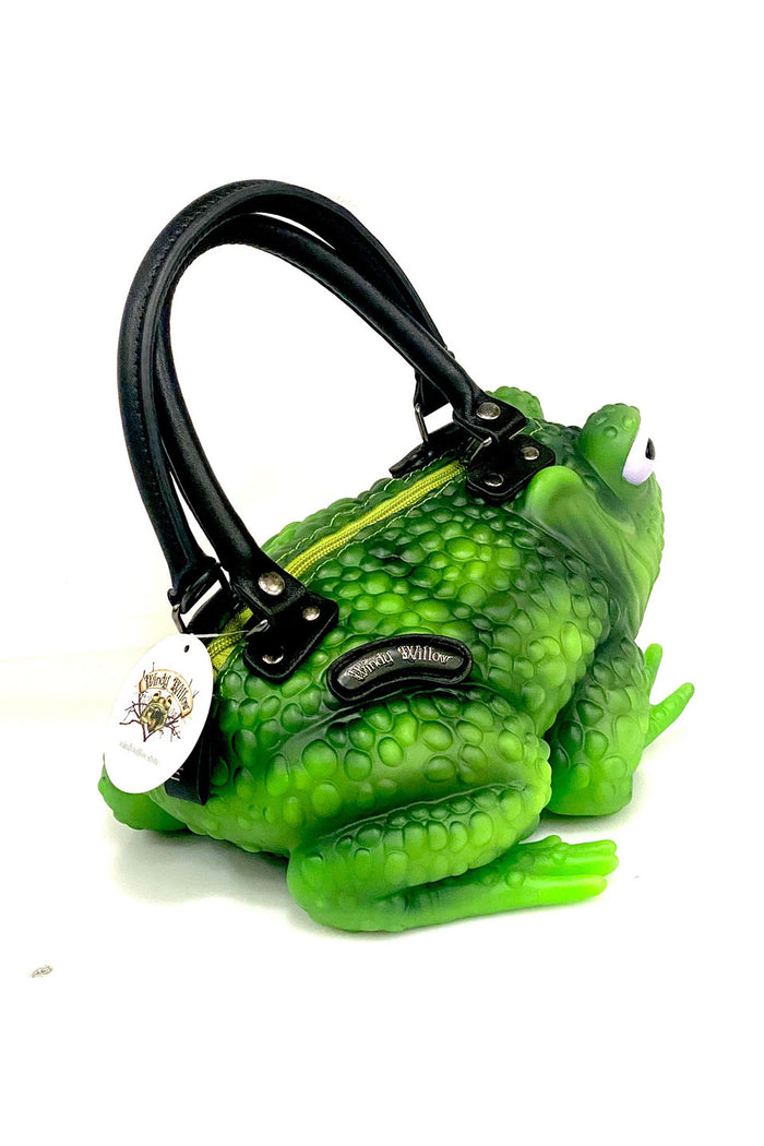 Windy Willow frog-shaped toad bag