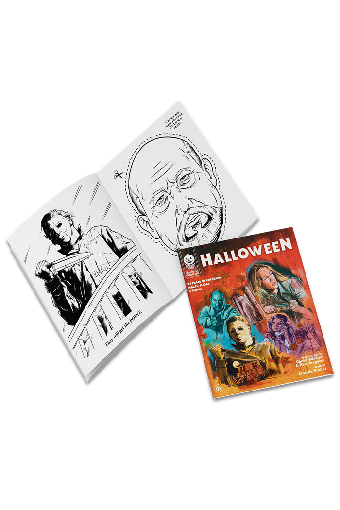 halloween movie coloring activity book