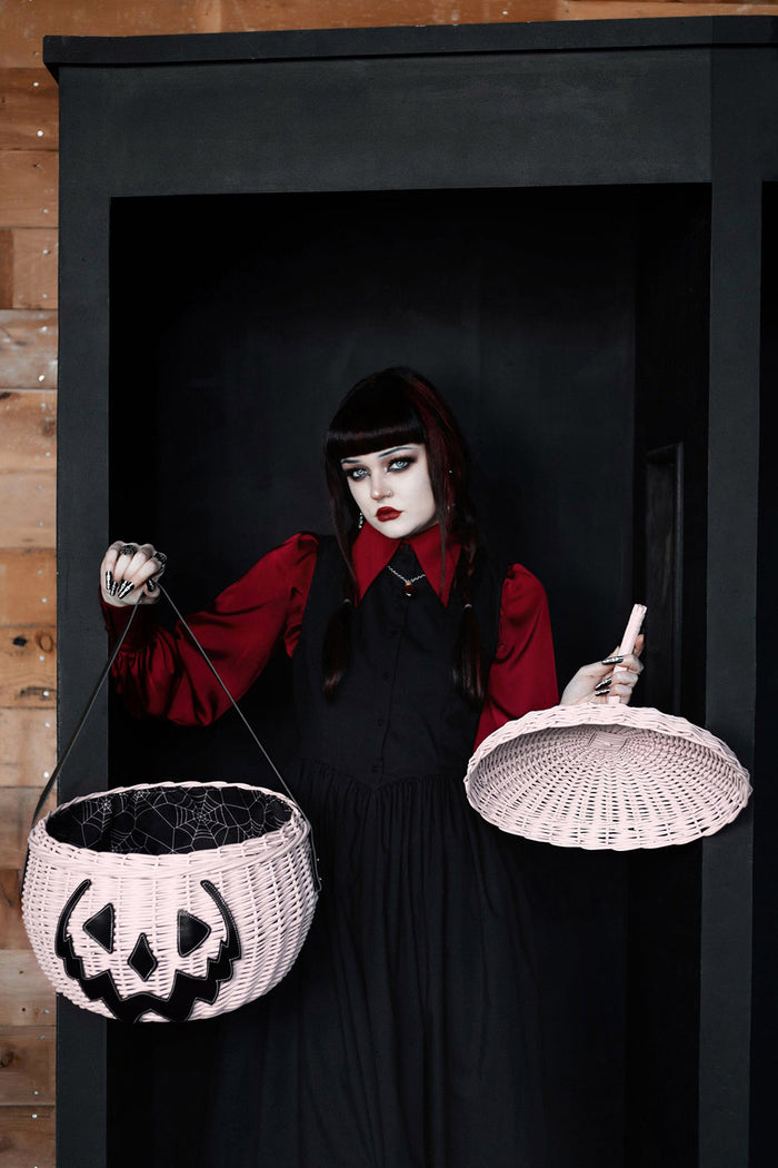 lively ghosts halloween pumpkin basket