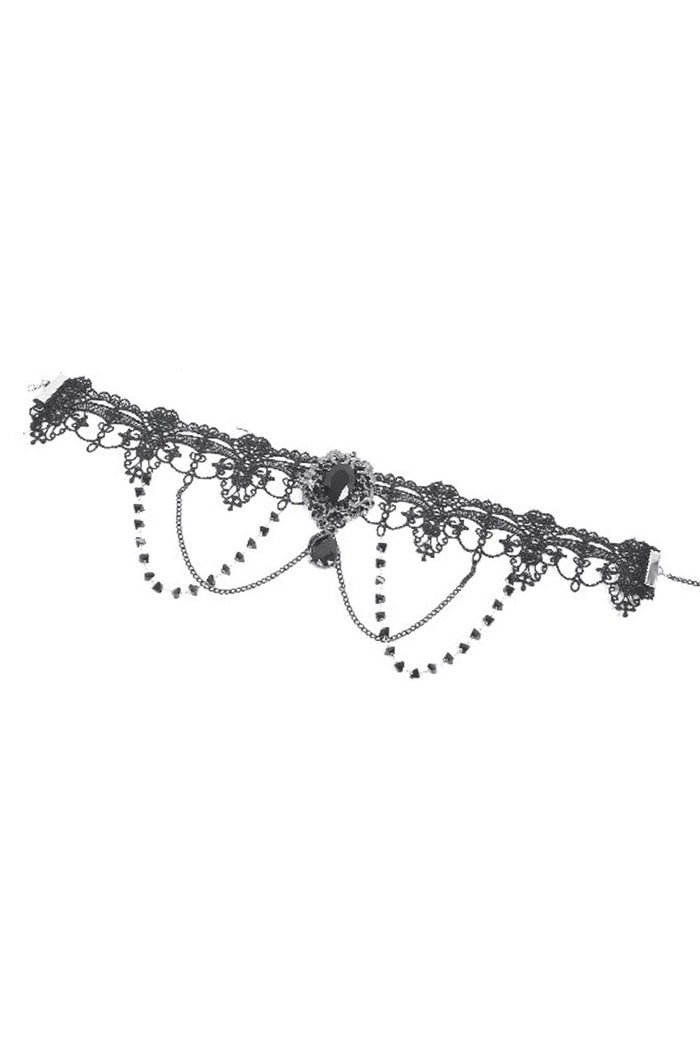 Dark in Love layered lace choker