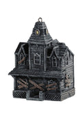 Decorative haunted house xmas ornament on a white background